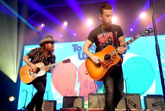 The Brother's Osborne performing onstage