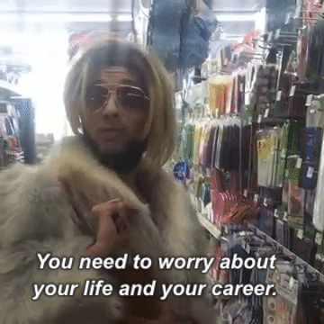 person saying &quot;you need to worry about your life and your career&quot;