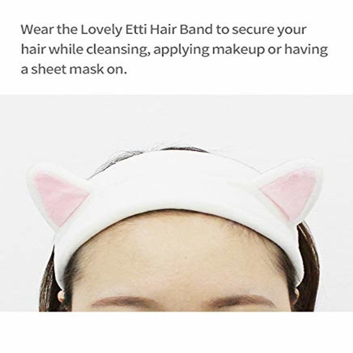 The headband with cat ears