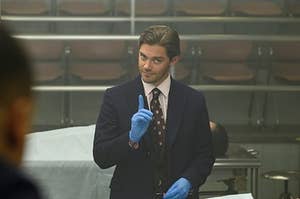 Malcolm Bright doing police work