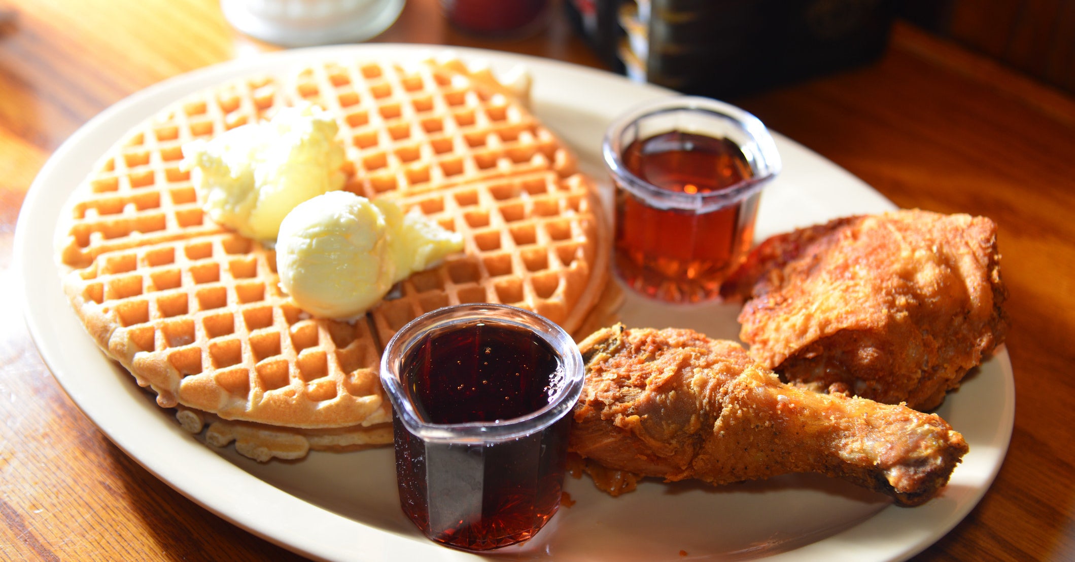 A man without a mask was refused service in a restaurant.  He supposedly came back armed and stole chicken and waffles.