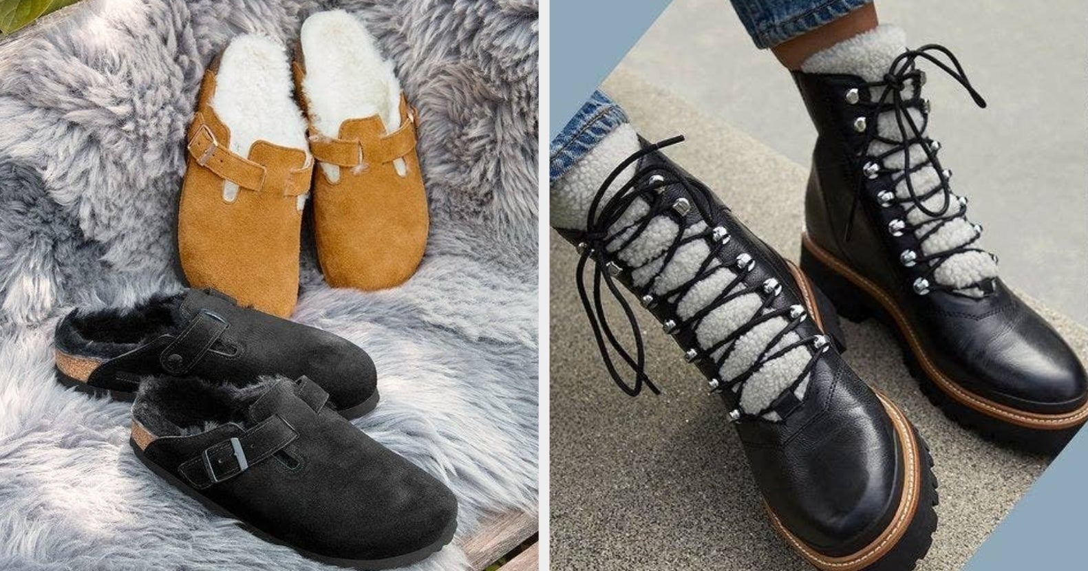 Not Just Fuzzy Slippers: Shearling Birkenstocks & Platform UGGs I'll Wear  Anywhere - The Mom Edit