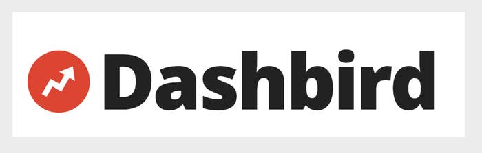 an arrow within a circle next to the word "dashbird"