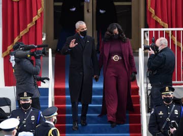 Barack Obama and Michelle Obama descend stars at President Joe Biden&#x27;s inauguration