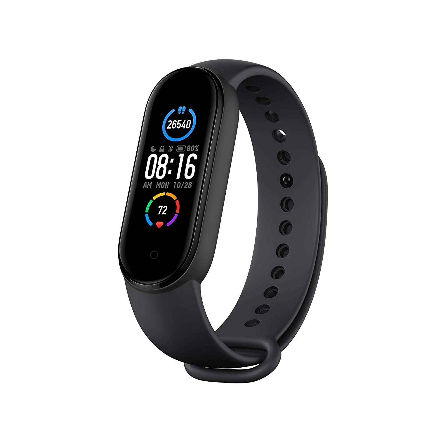A black fitness band 