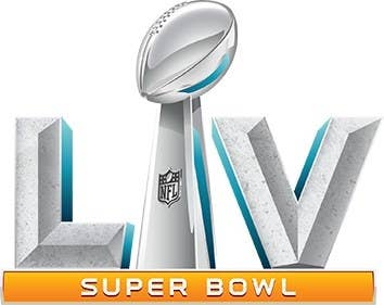 Super Bowl LV logo.