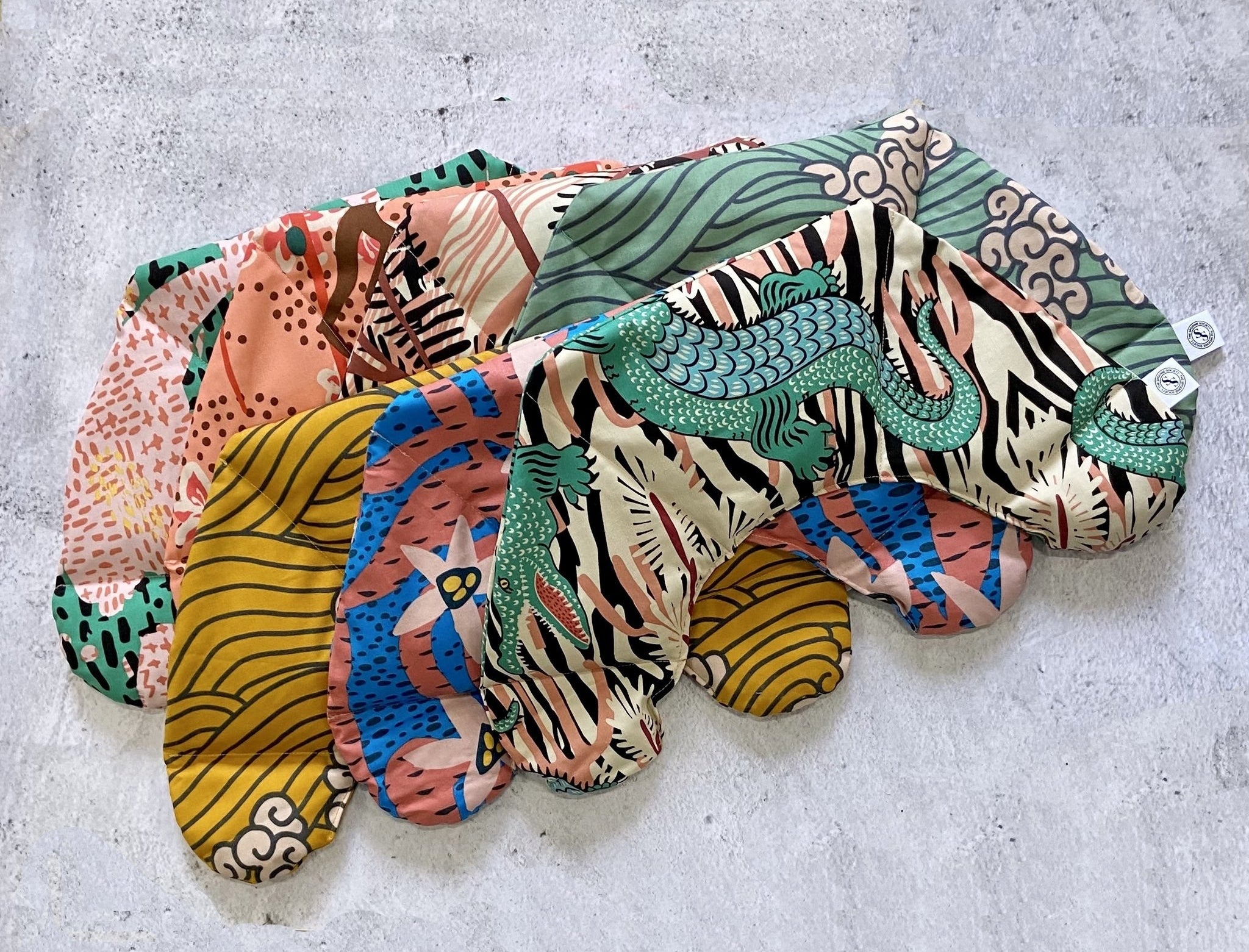 Six of the patterned heaters 