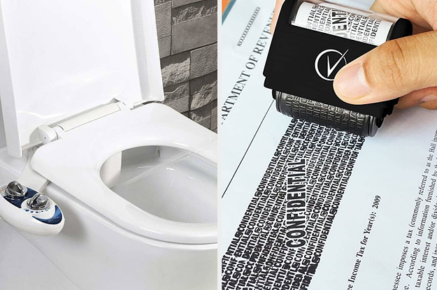 A bidet / An confidentiality stamp