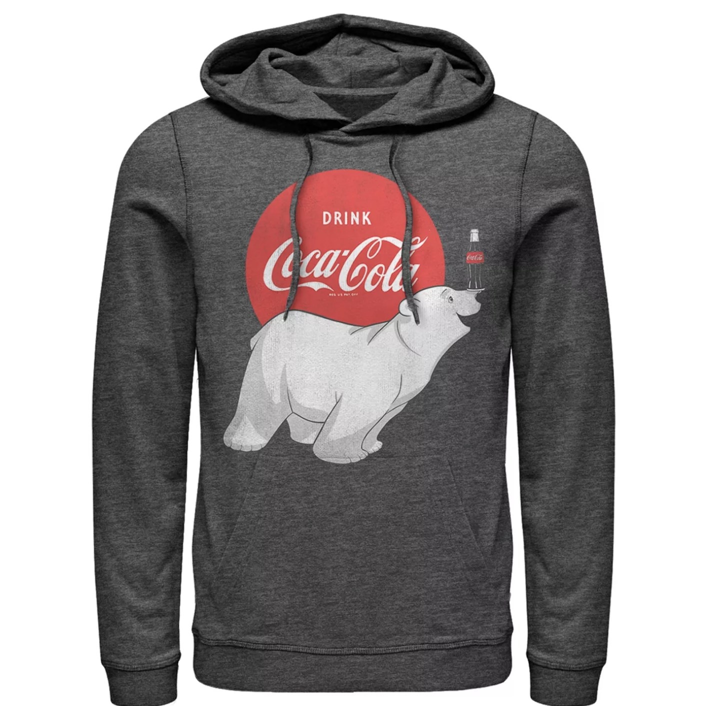 The grey hoodie with the coca-cola logo and a polar bear