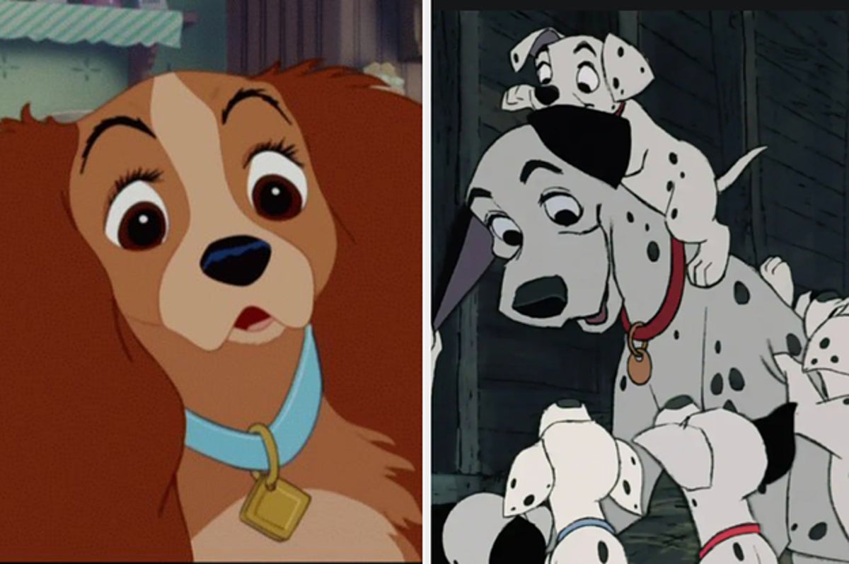 101 Dalmatians Lady Tramp Copper Dodger an Disney Dog Characters