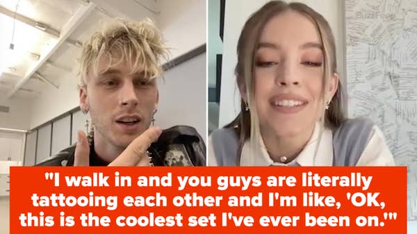 Machine Gun Kelly and Sydney Sweeney taking a co-star test