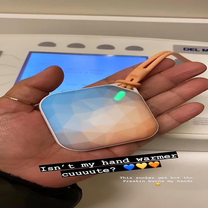 The hand warmer in multi color