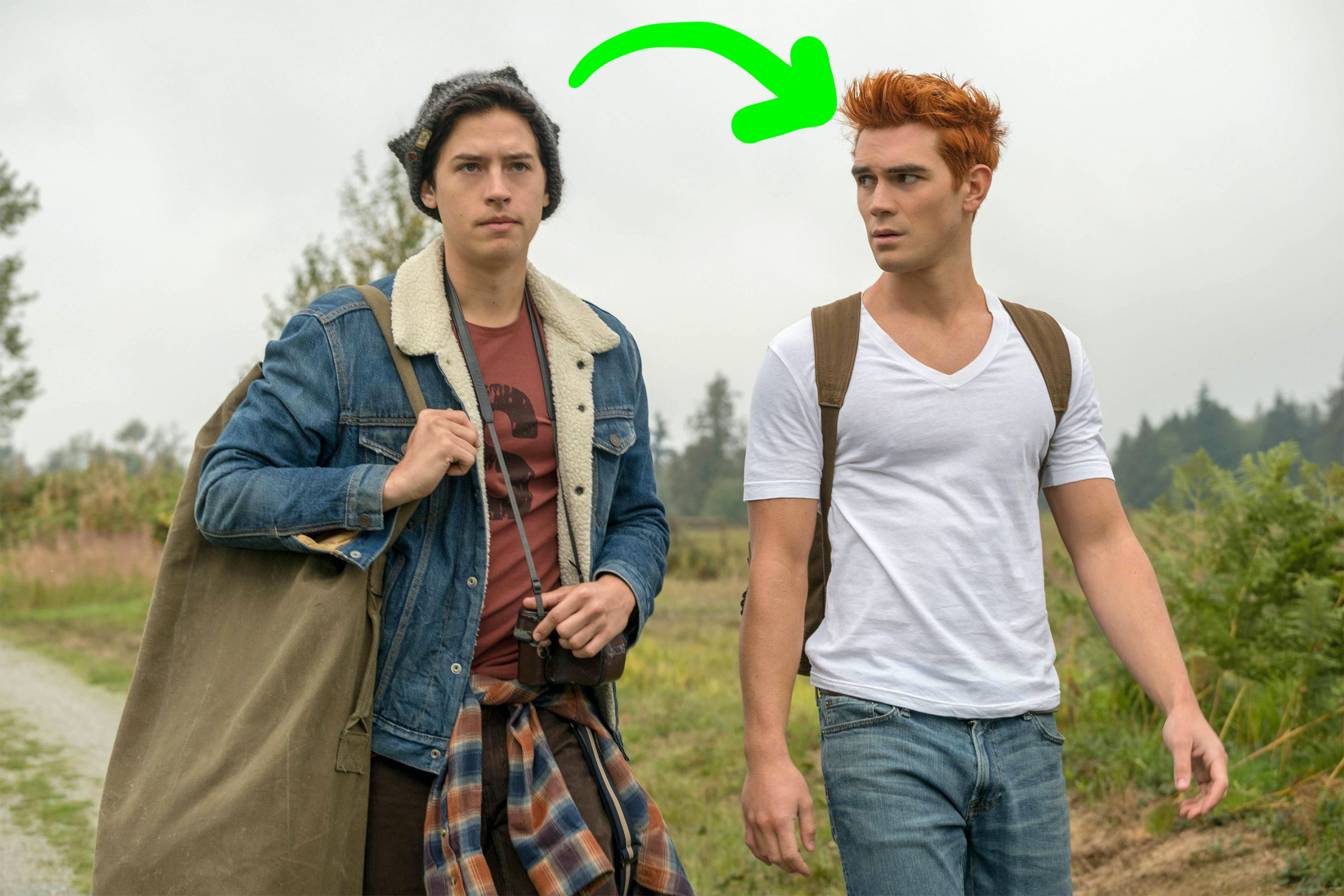 an arrow pointing from Jughead to Archie