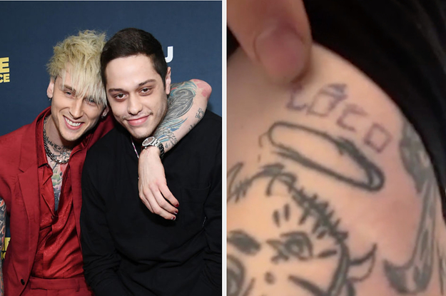 Machine Gun Kelly debuts his freshly shaved head after getting matching  tattoos with Travis Barker  Daily Mail Online