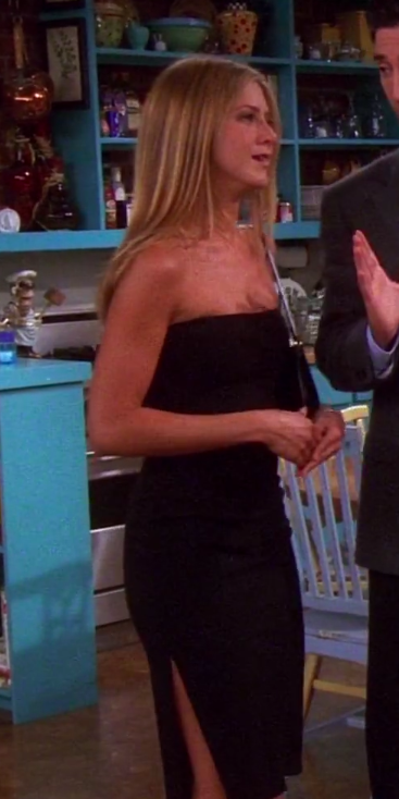 rachel green black dress