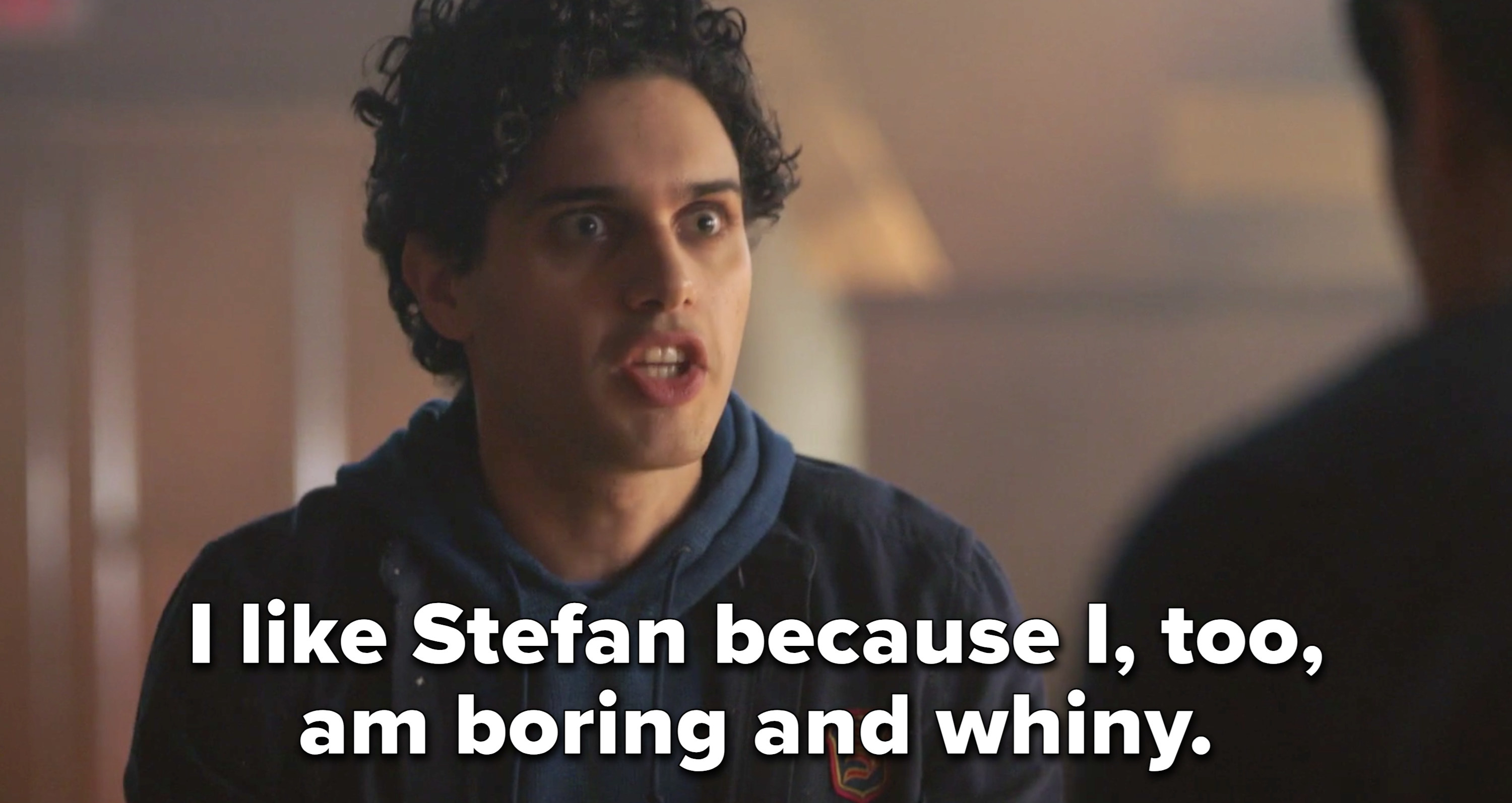 Landon saying he likes Stefan because he&#x27;s also boring and whiny