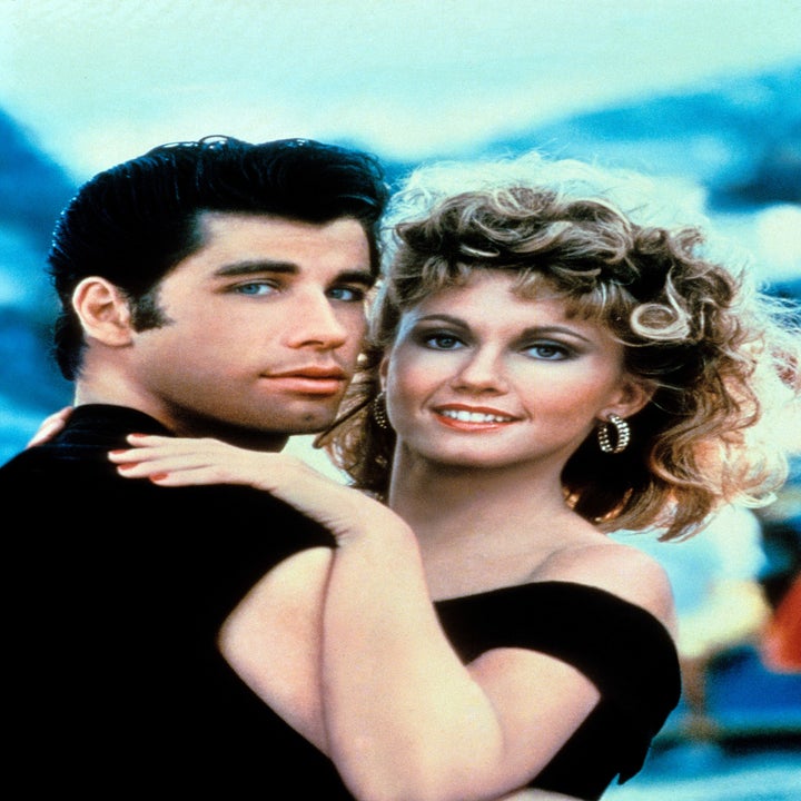 promotional picture for Grease with Danny and Sandy