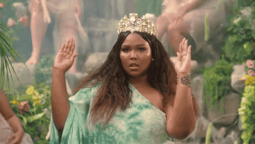 Lizzo in a crown in the &quot;Truth Hurts&quot; music video