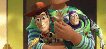 Andy waving Woody&#x27;s hand while he&#x27;s inanimate 