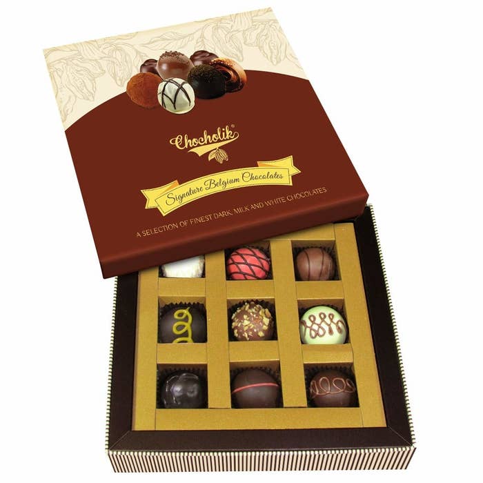 A box of Belgium chocolates 
