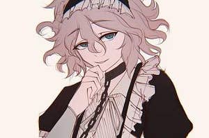 Here's a really cute pic of Nagito as a maid! Enjoy!