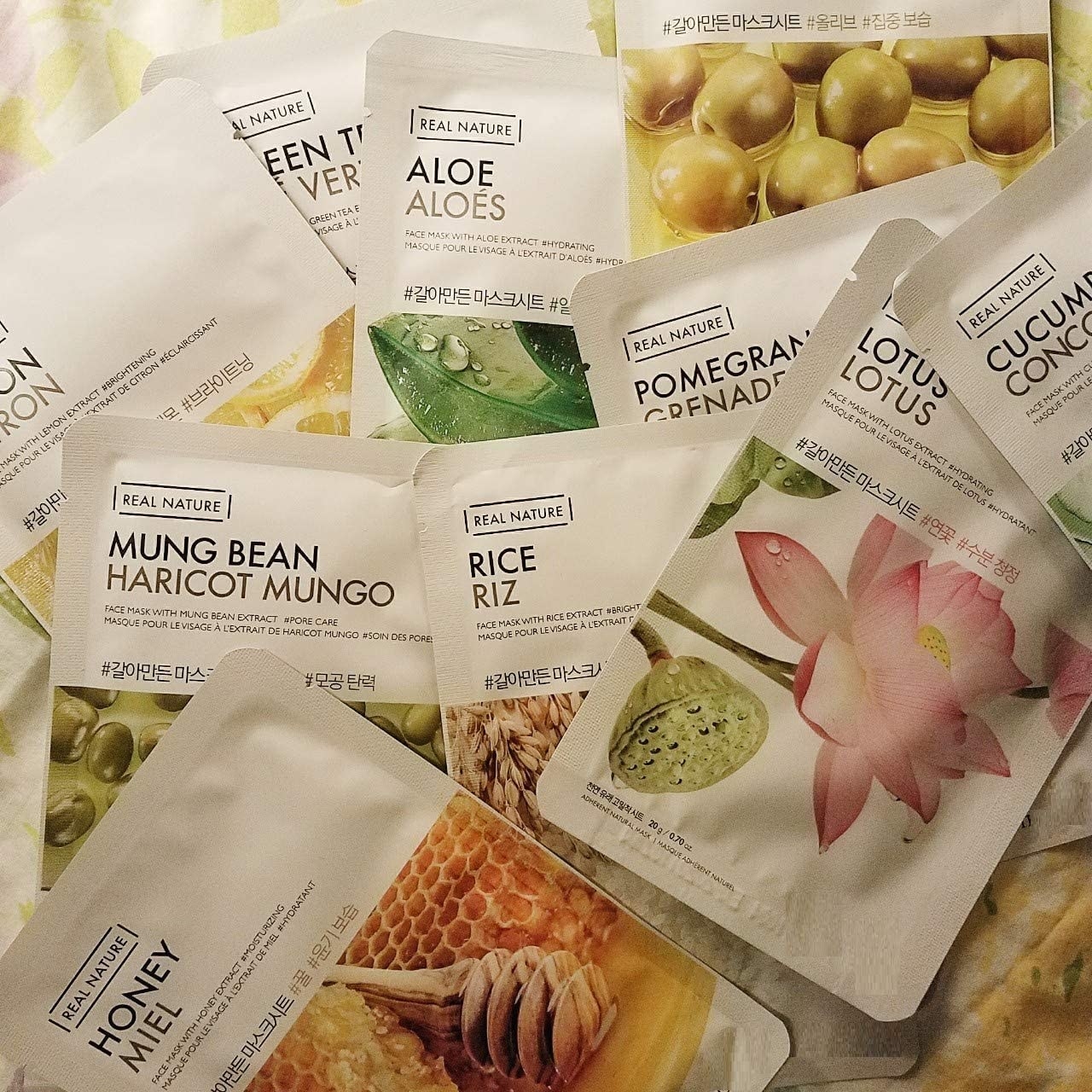 a pile of the sheet masks