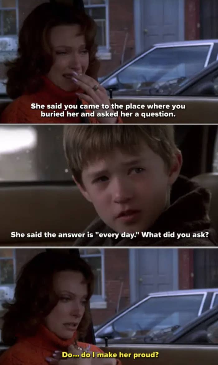 The car scene in &quot;The Sixth Sense&quot;