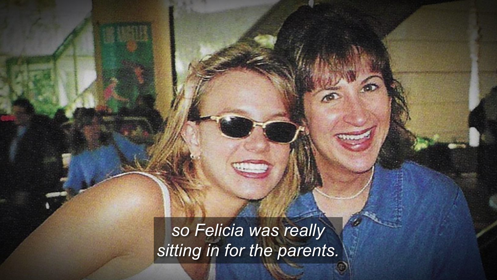 An old photo of Britney and Felicia 