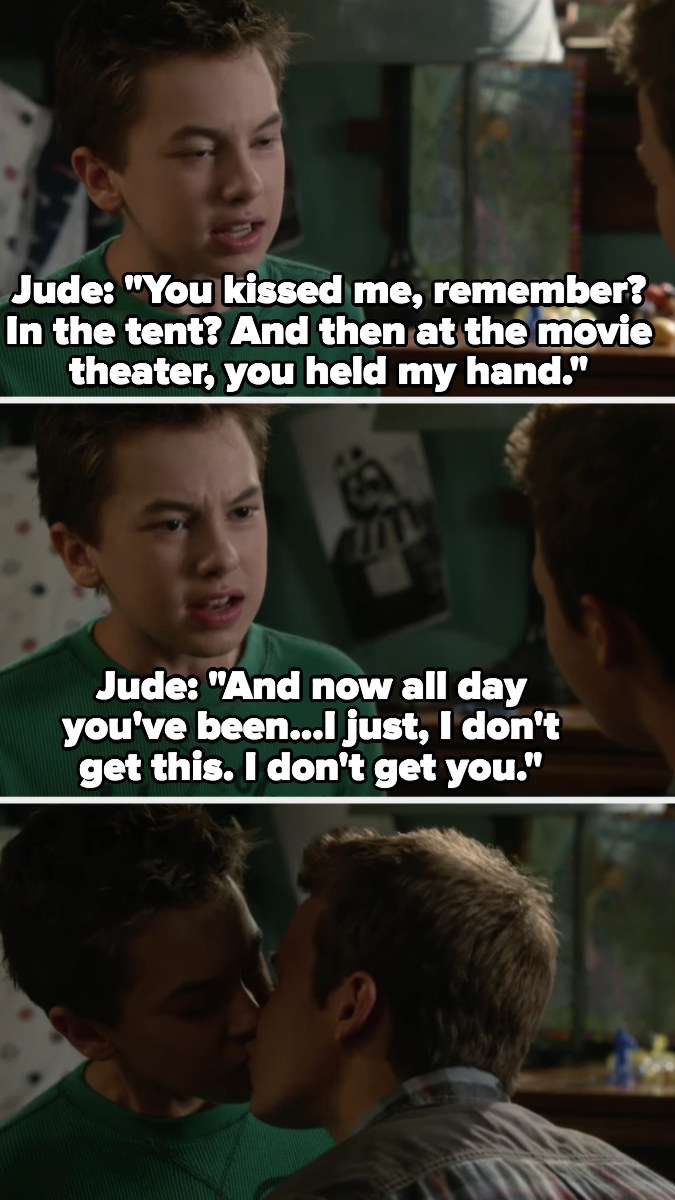 Connor kisses Jude