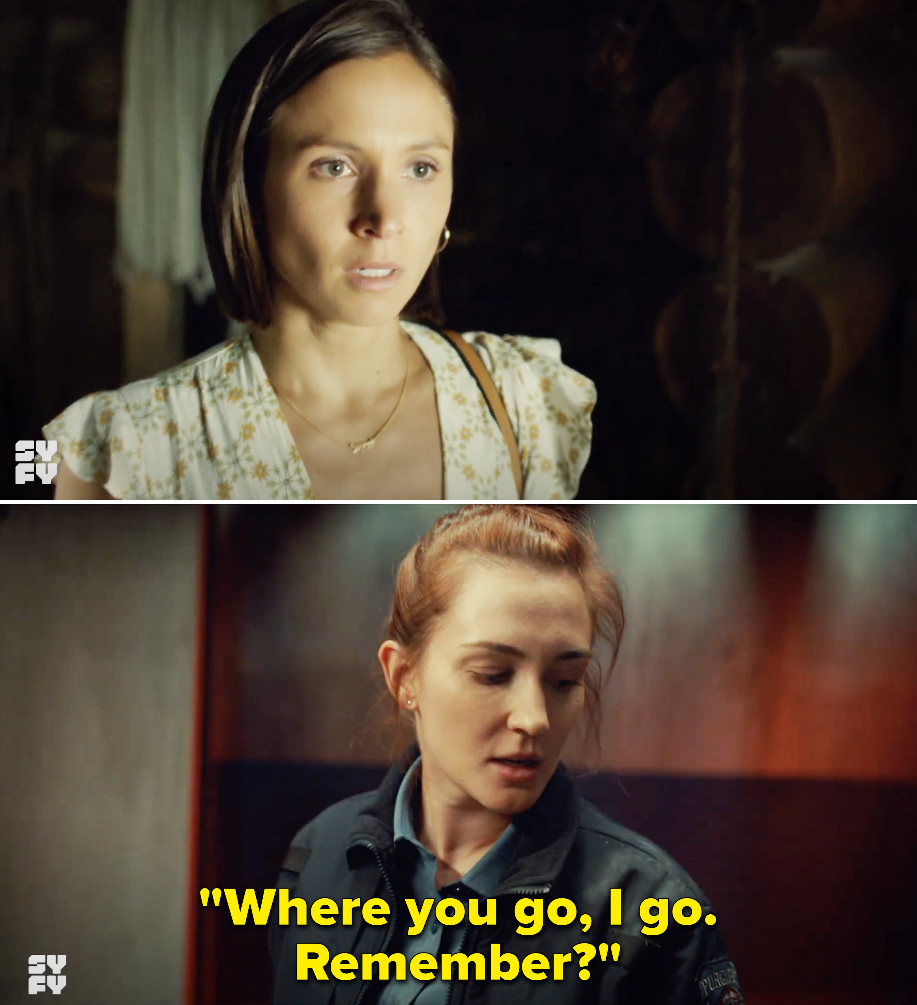 Nicole saying, &quot;Where you go, I go. Remember?&quot;