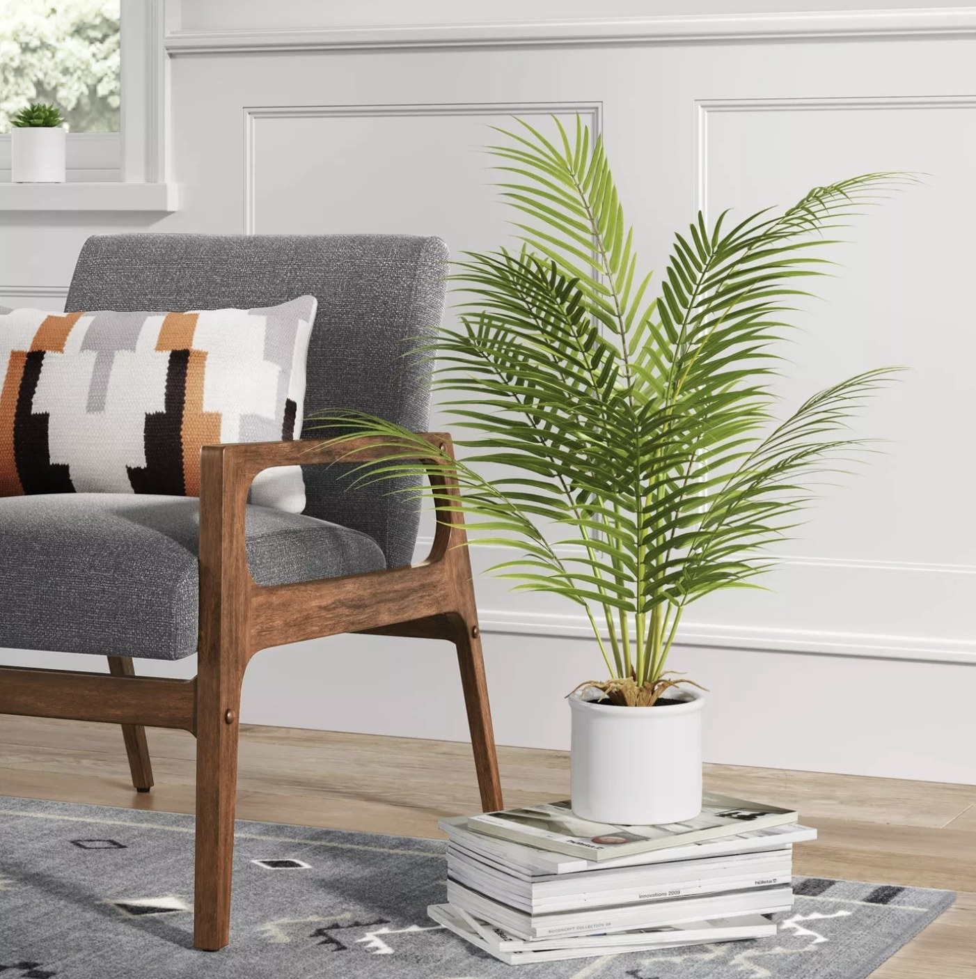 The artificial palm plant