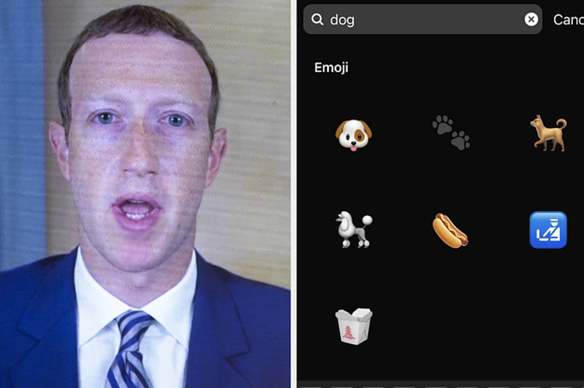 A Search For “Dog” On Instagram Surfaces An Emoji For A Chinese Takeout Box