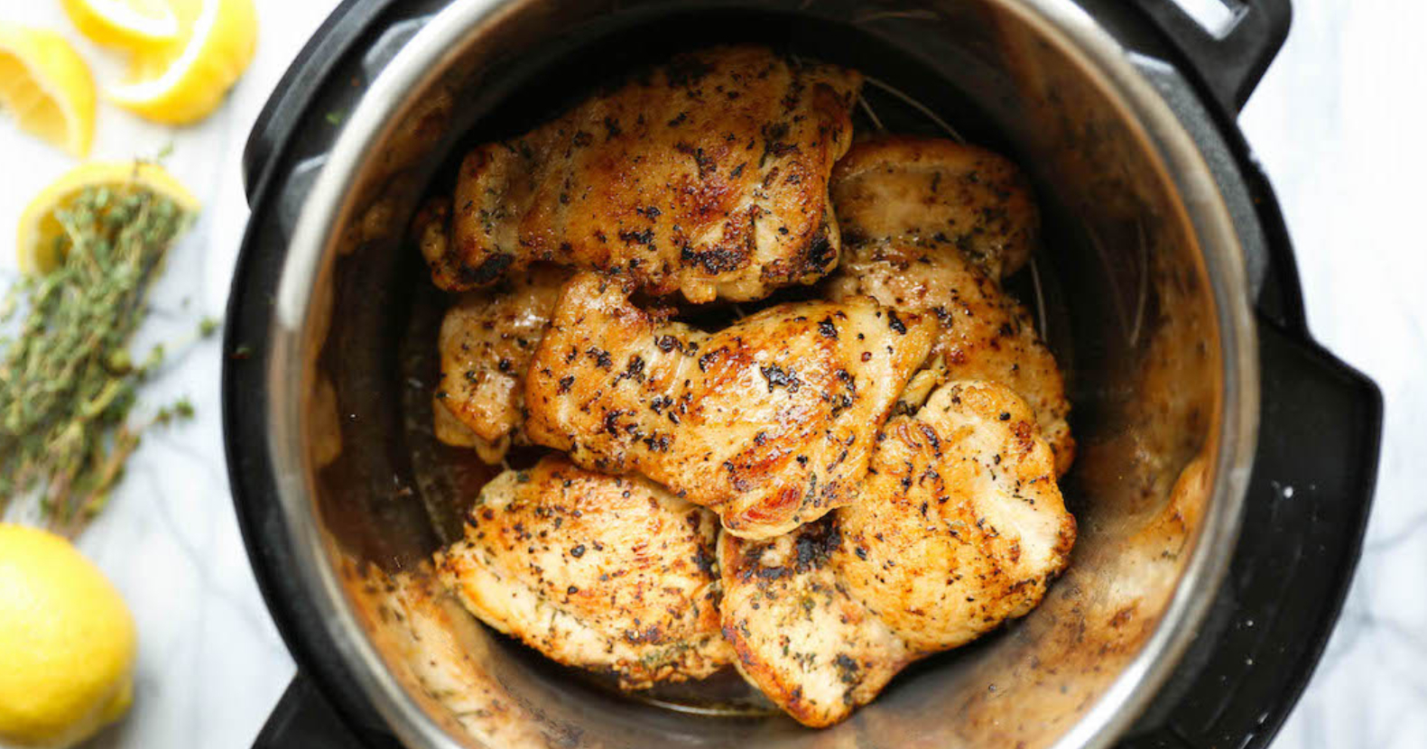 Pressure Cooker Lemon Dill Chicken and Potatoes - The Magical Slow Cooker