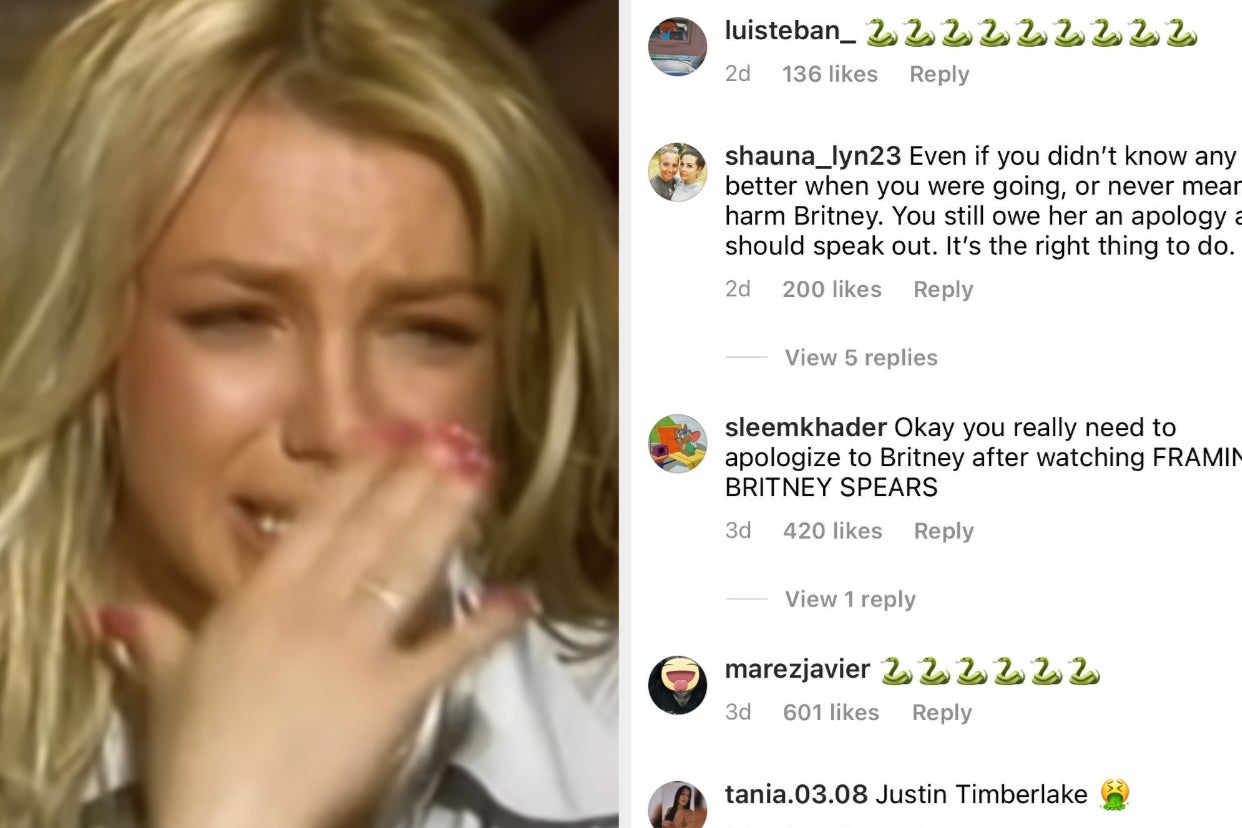 People Are Flooding Justin Timberlake's Instagram With Comments Demanding He "Apologize" To Britney Spears After Controversial Documentary