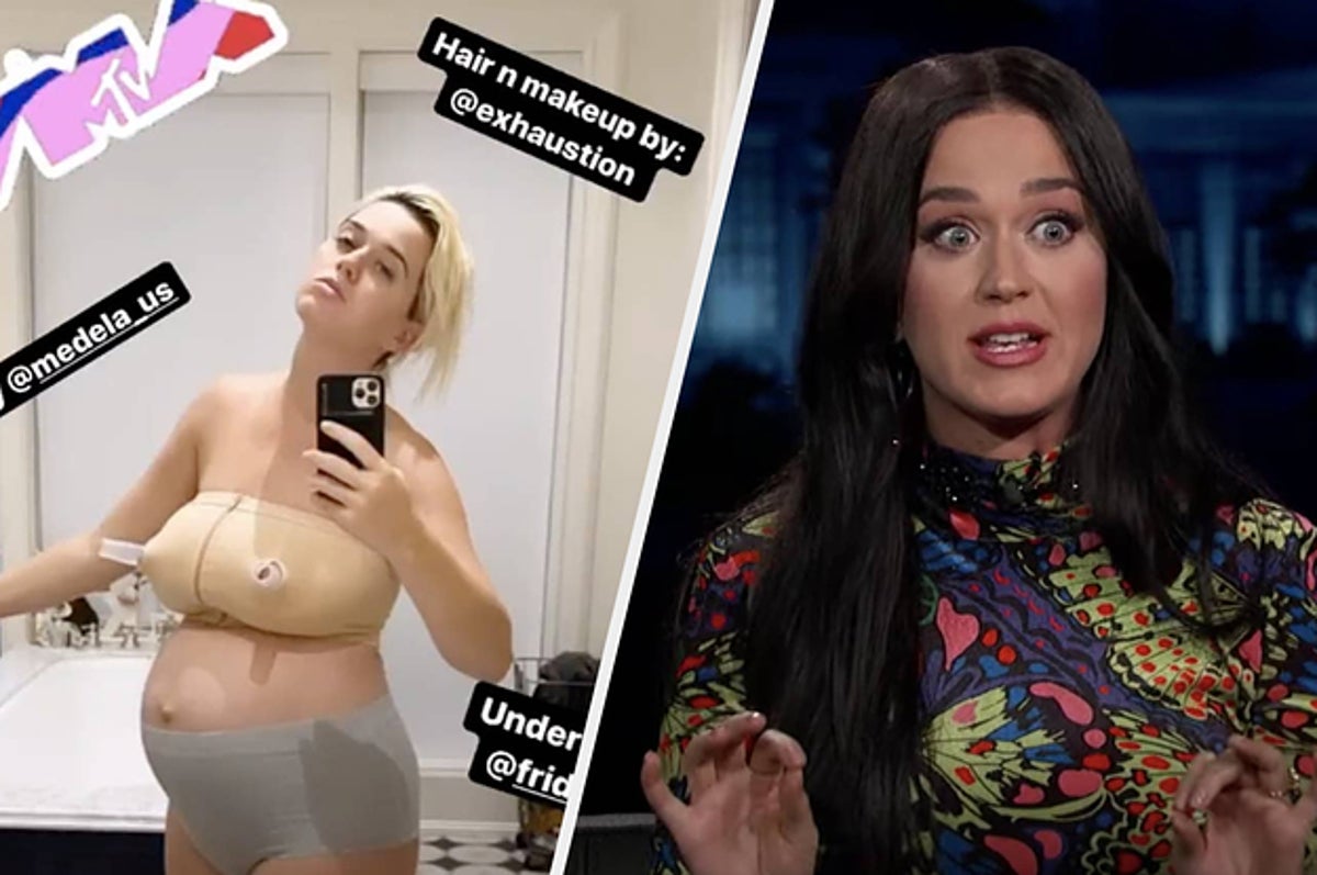 Katy Perry Shows Postpartum Body in Bra and Undies Selfie Days After Birth