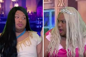 TikToker dressed as Pocahontas, then dresses as Aurora