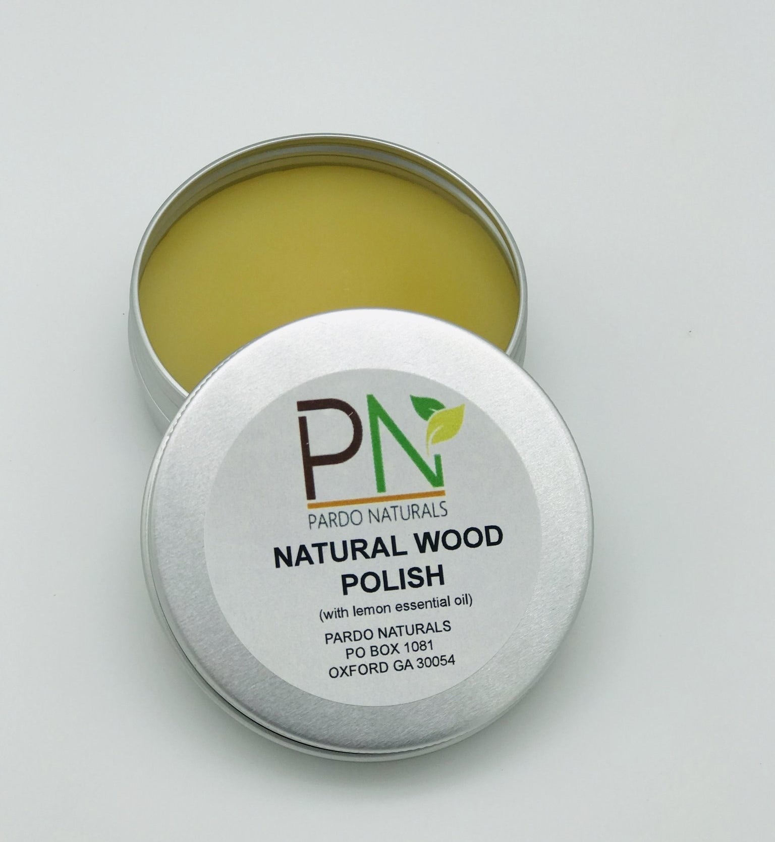 a tin of natural wood polish from pardo naturals