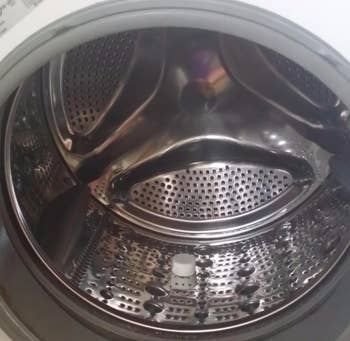 A customer review photo of their washing machine