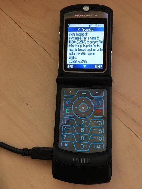 facebook on a flip phone