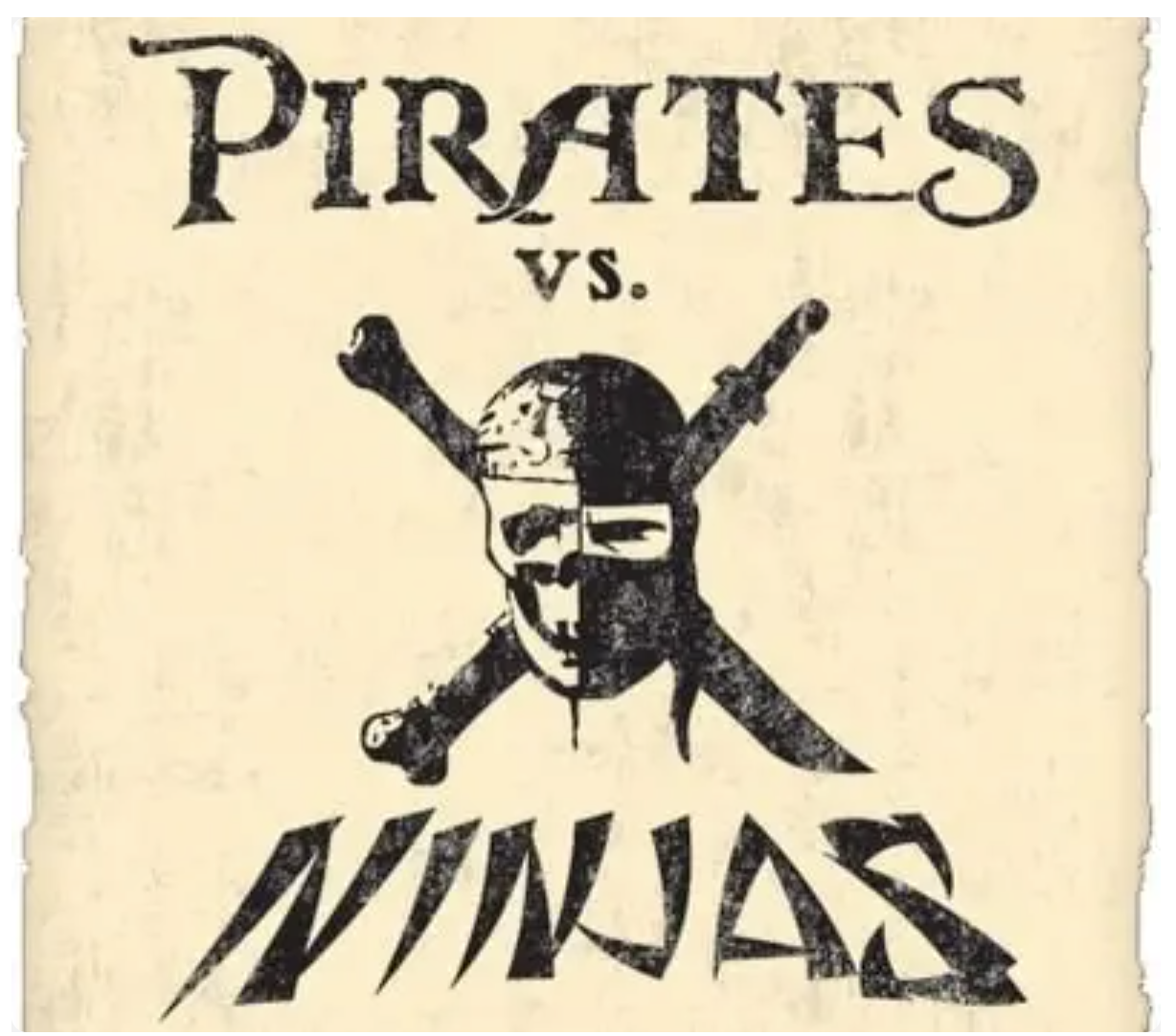 pirates vs ninjas logo