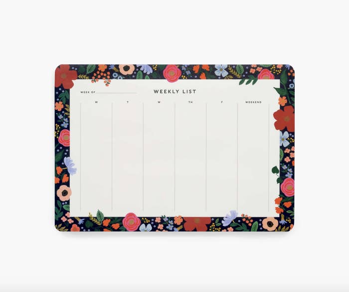 the floral desk pad