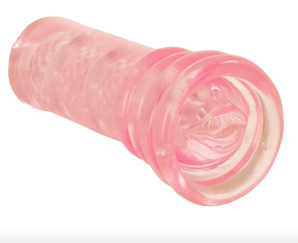 light pink sleeve-like stroker toy for a penis