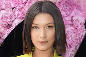 Bella Hadid at a press event