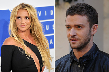 A side-by-side of Britney Spears and Justin Timberlake