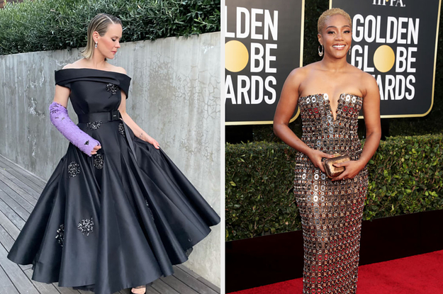 Here's What Celebs Wore For The Golden Globes, Whether They Were At Home Or On The Red Carpet