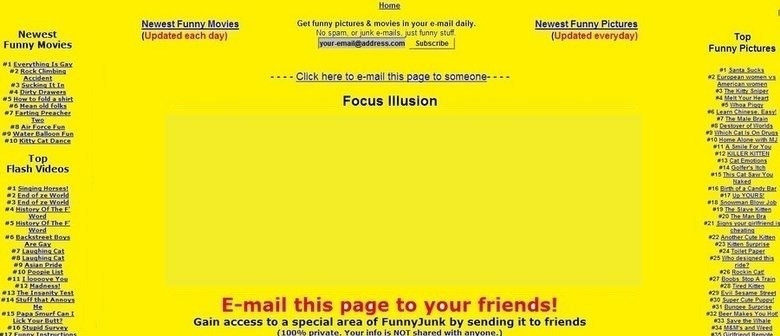 FunnyJunk yellow webpage 