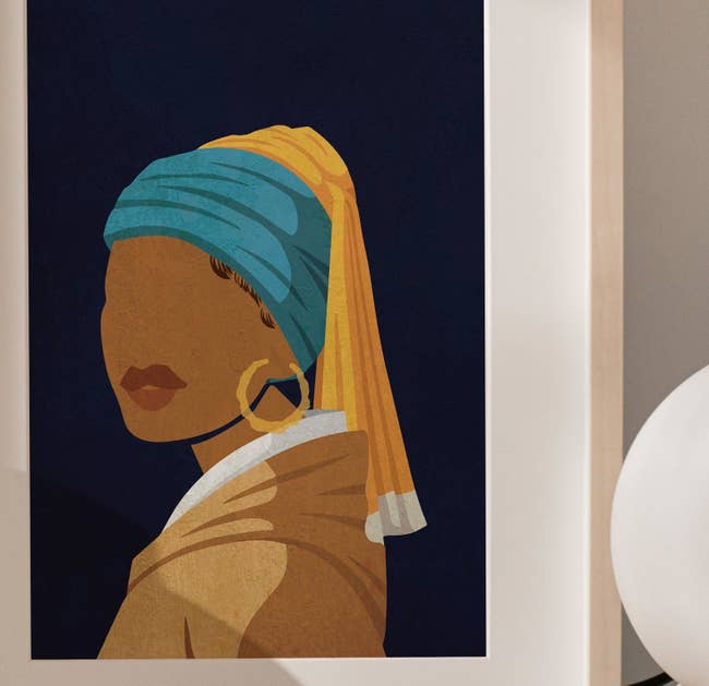 the girl with a pearl earring print