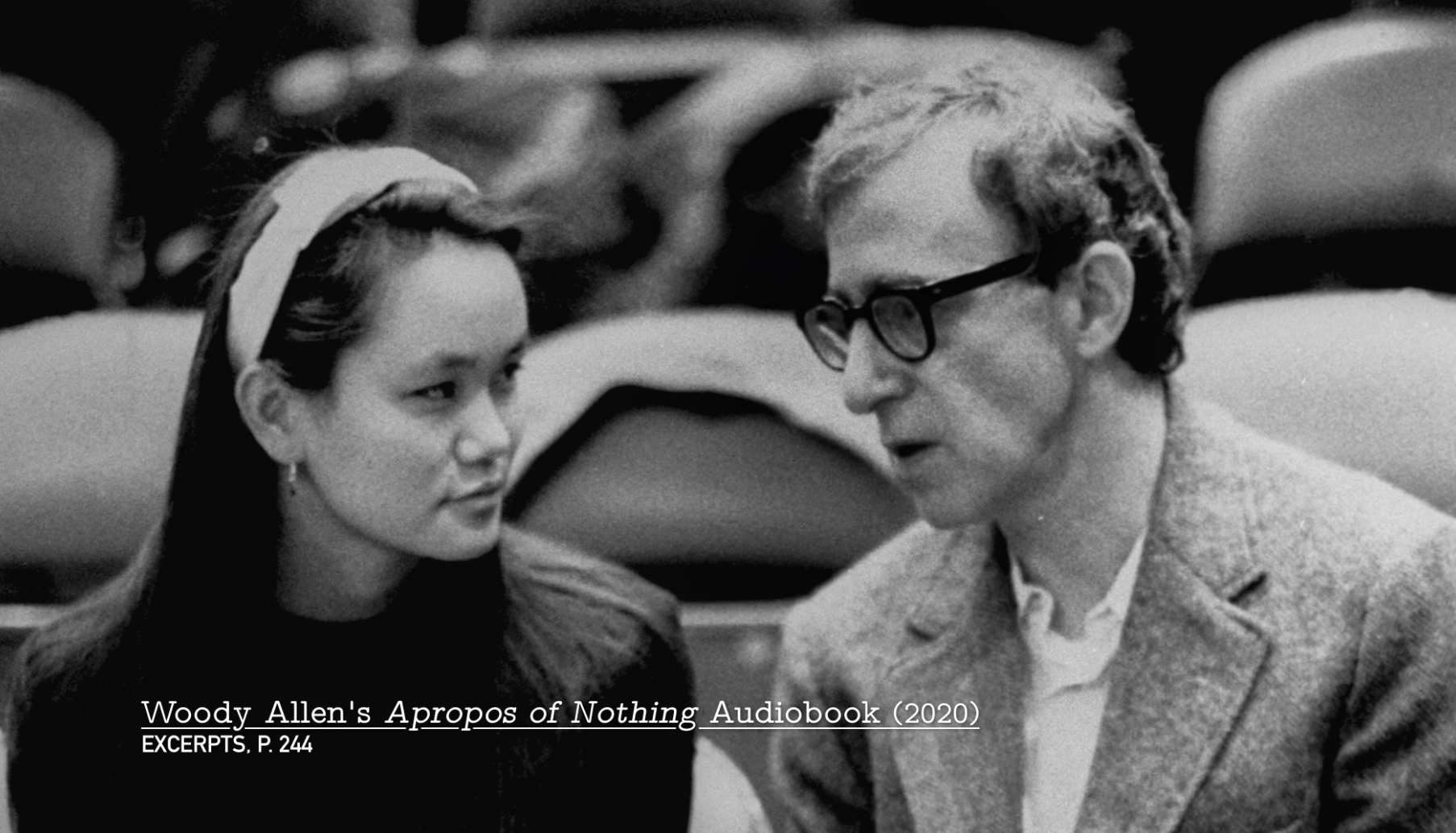 Soon-Yi and Woody Allen at a basketball game 