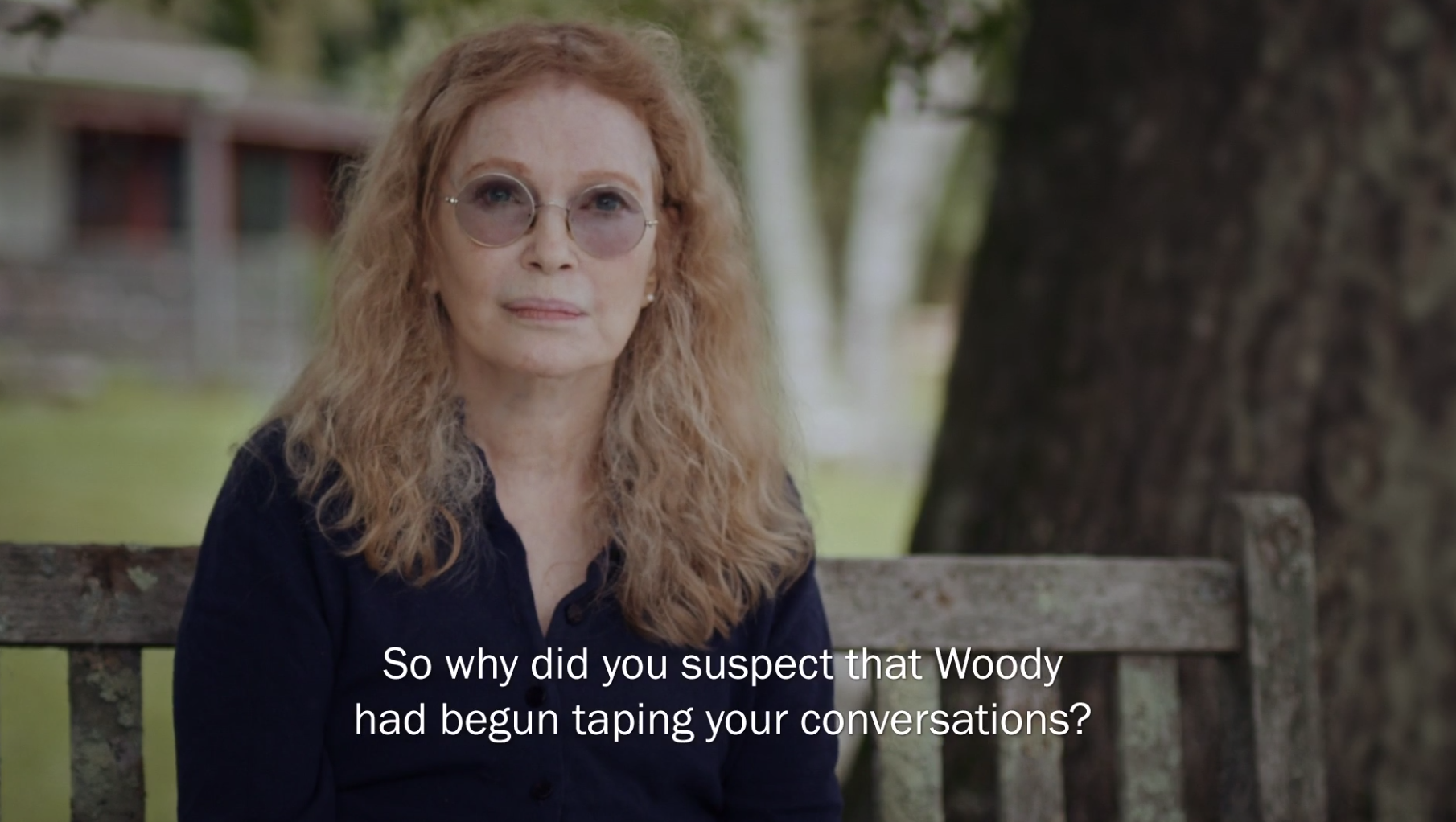 Mia Farrow talking about Woody Allen&#x27;s inappropriate relationship with Soon-Yi