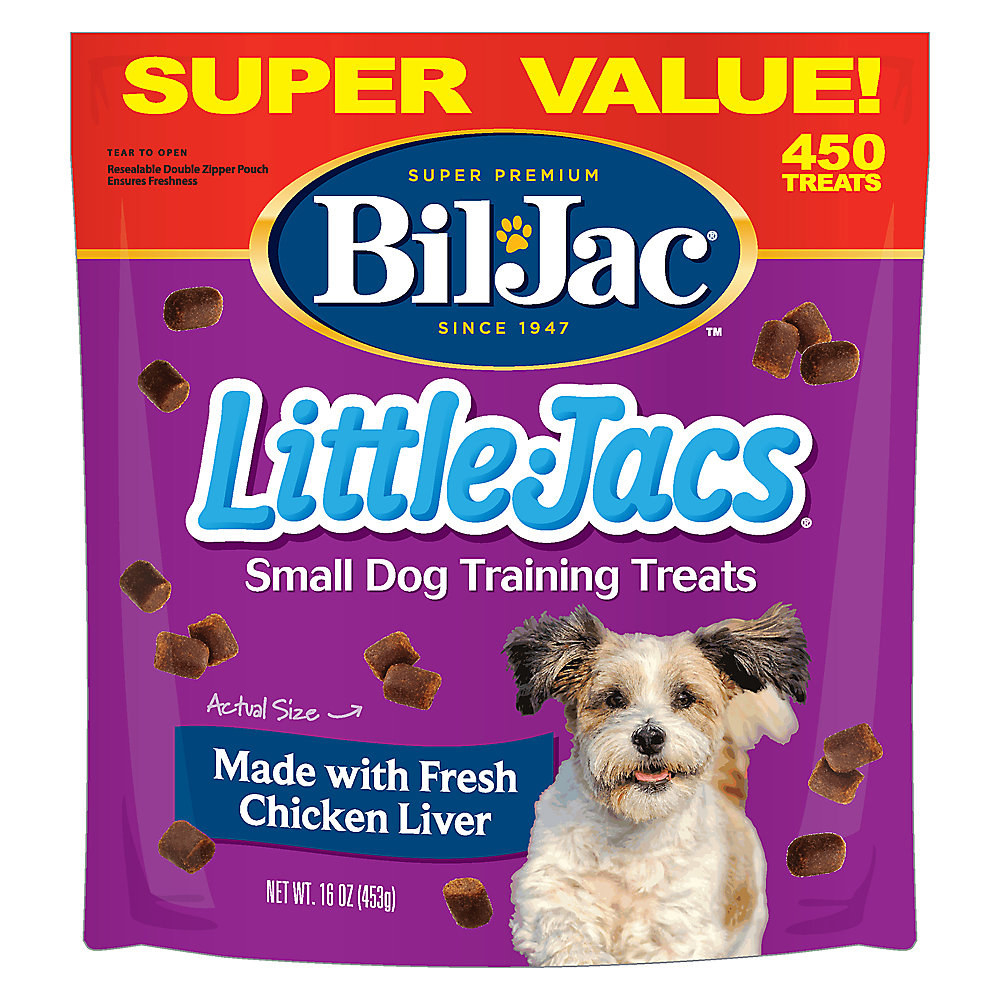A package of Bil-Jac® Little-Jacs Training Dog Treats